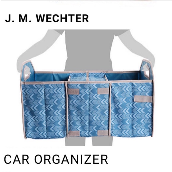 🆕🚙 Geometric Car Cooler Organizer Travel Tote BL - Picture 3 of 13
